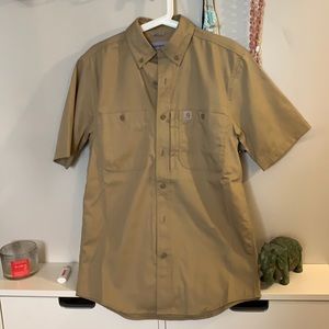 Carhartt men’s rugged professional short sleeve work shirt Size S